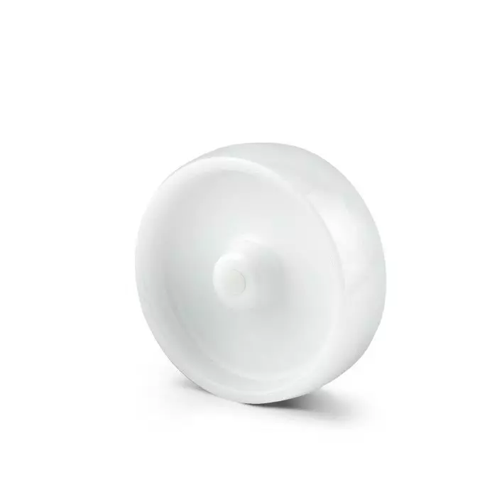 Tente White Polyamide Plain Bearing Trolley Wheel, 200 Kg, UOO 100/36-D12 LM44 BLANC