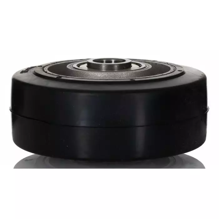 Tente Black Rubber Corrosion Resistant, Vulcanized Trolley Wheel, 600 Kg, IEP125x50-?20