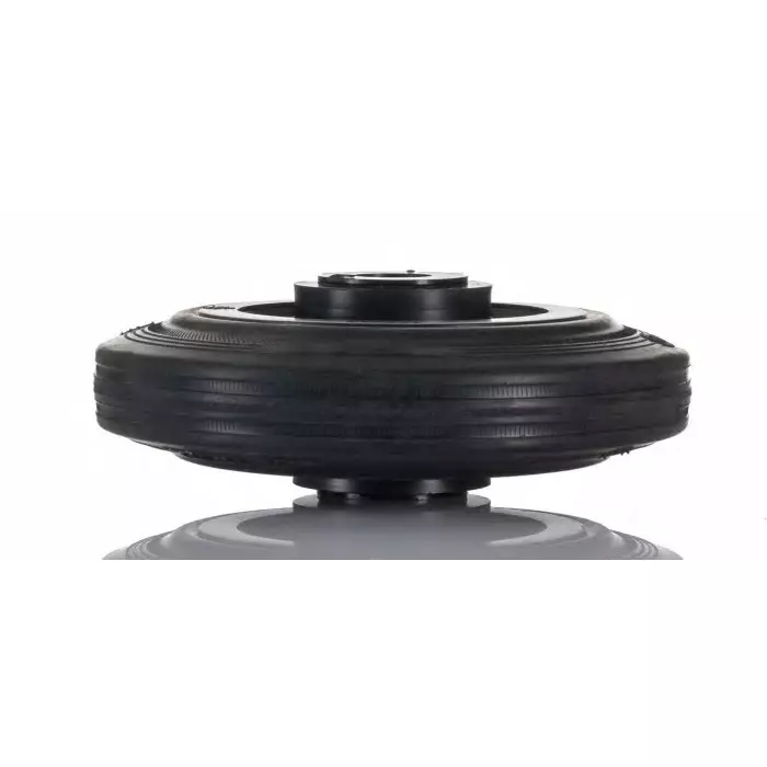 LAG Black Rubber Quiet Operation, Shock Absorbing Trolley Wheel, 75 Kg, 13108