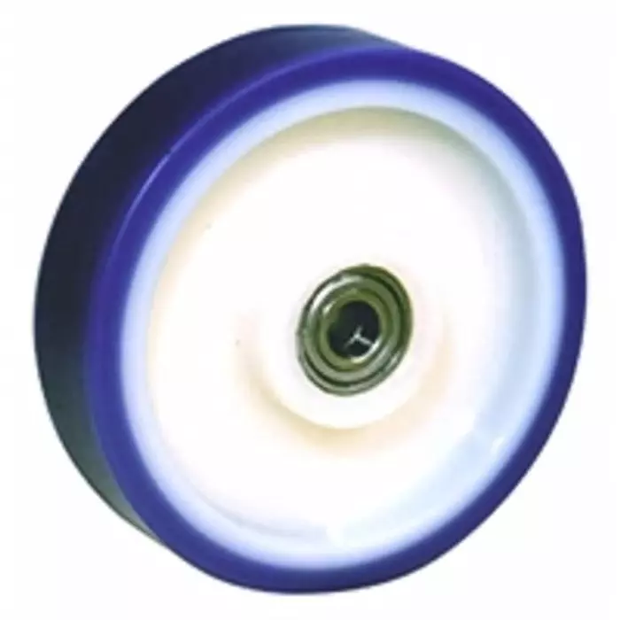 LAG Blue, White Polyurethane Abrasion Resistant, Hygienic, Laceration Resistant, Low Rolling Resistance, Non-Marking,, 35008