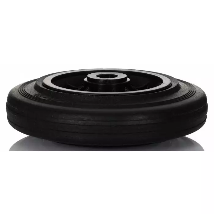 LAG Black Rubber Quiet Operation, Shock Absorbing Trolley Wheel, 205 Kg, 13136