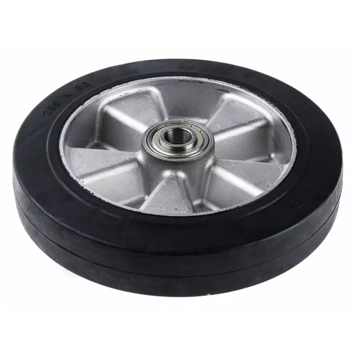 Tente Black Rubber Corrosion Resistant, Vulcanized Trolley Wheel, 1000 Kg, IEP250x50-?20