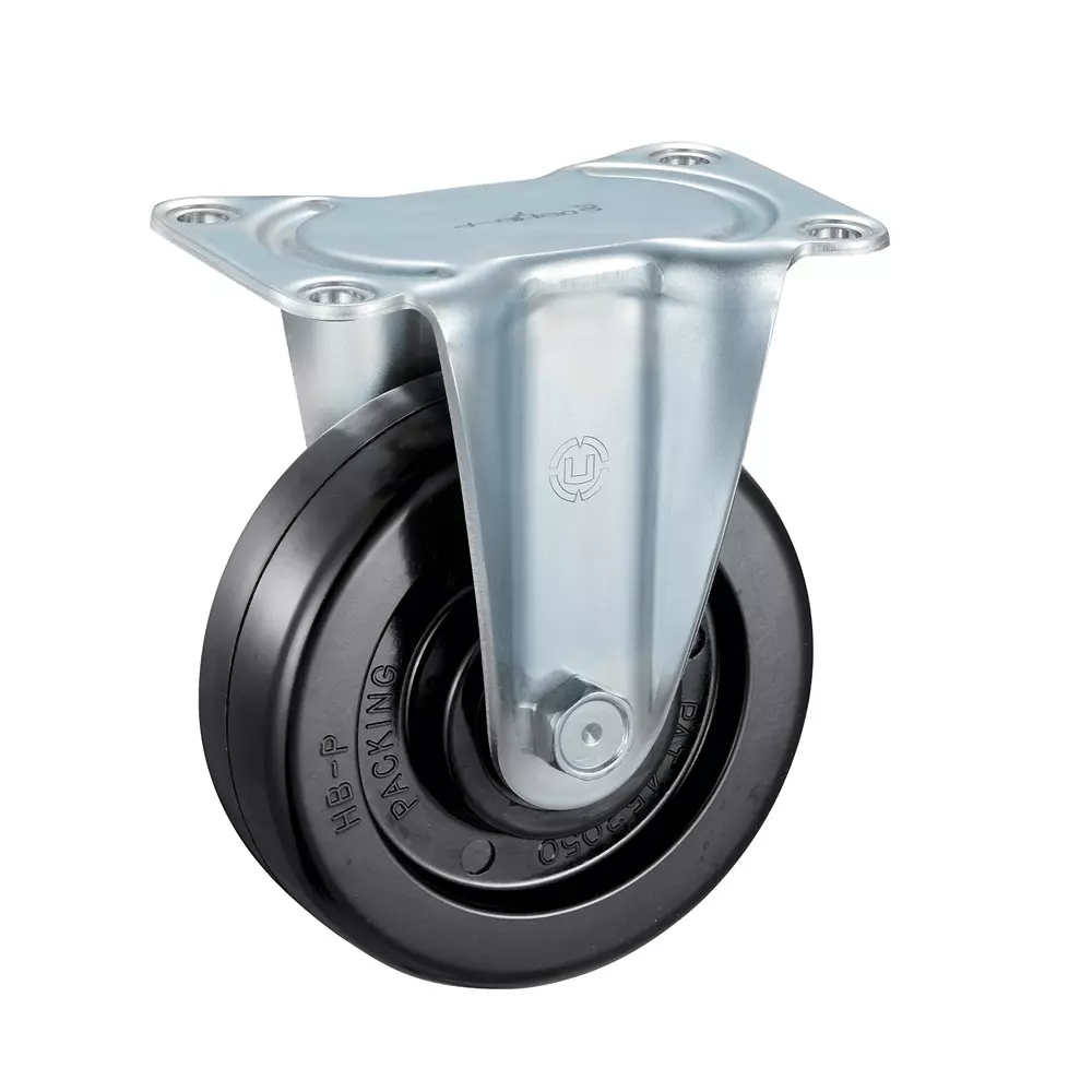 TAKIGEN Heavy Duty Fixed Caster Synthetic Rubber & Phenolic Resin Φ150 mm, K-600HB-150-PH