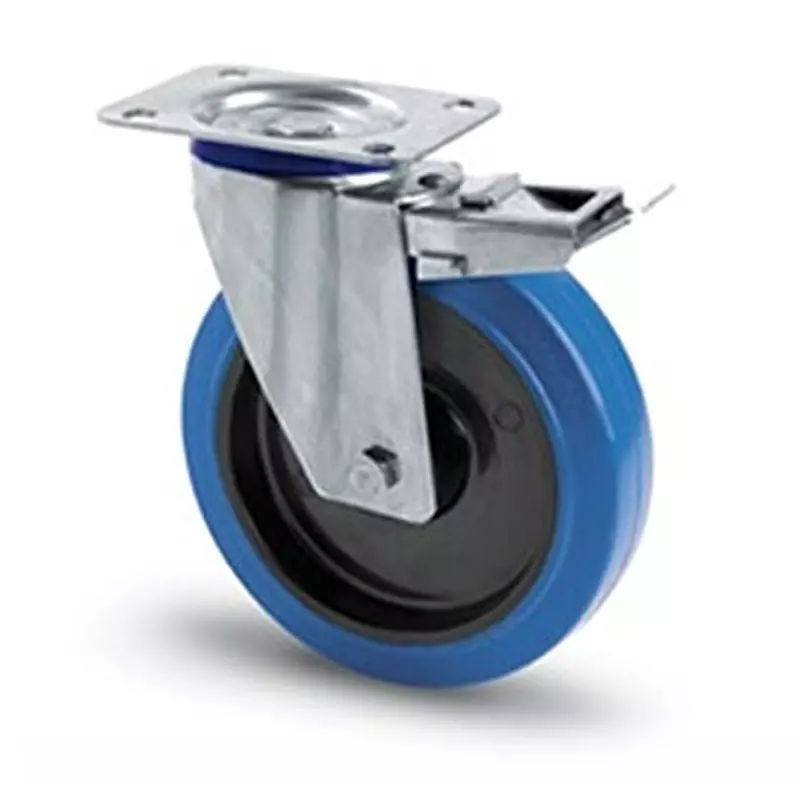 RS PRO Rubber Castor Wheel 100 mm Dia 150 Kg Load Capacity Swivel, 149224