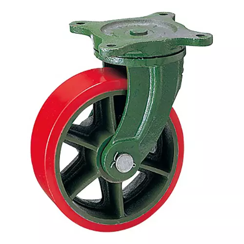 TAKIGEN Extra Heavy-Duty Caster Φ250 mm Wheel Diameter 12250N Allowable Load, K-51-250