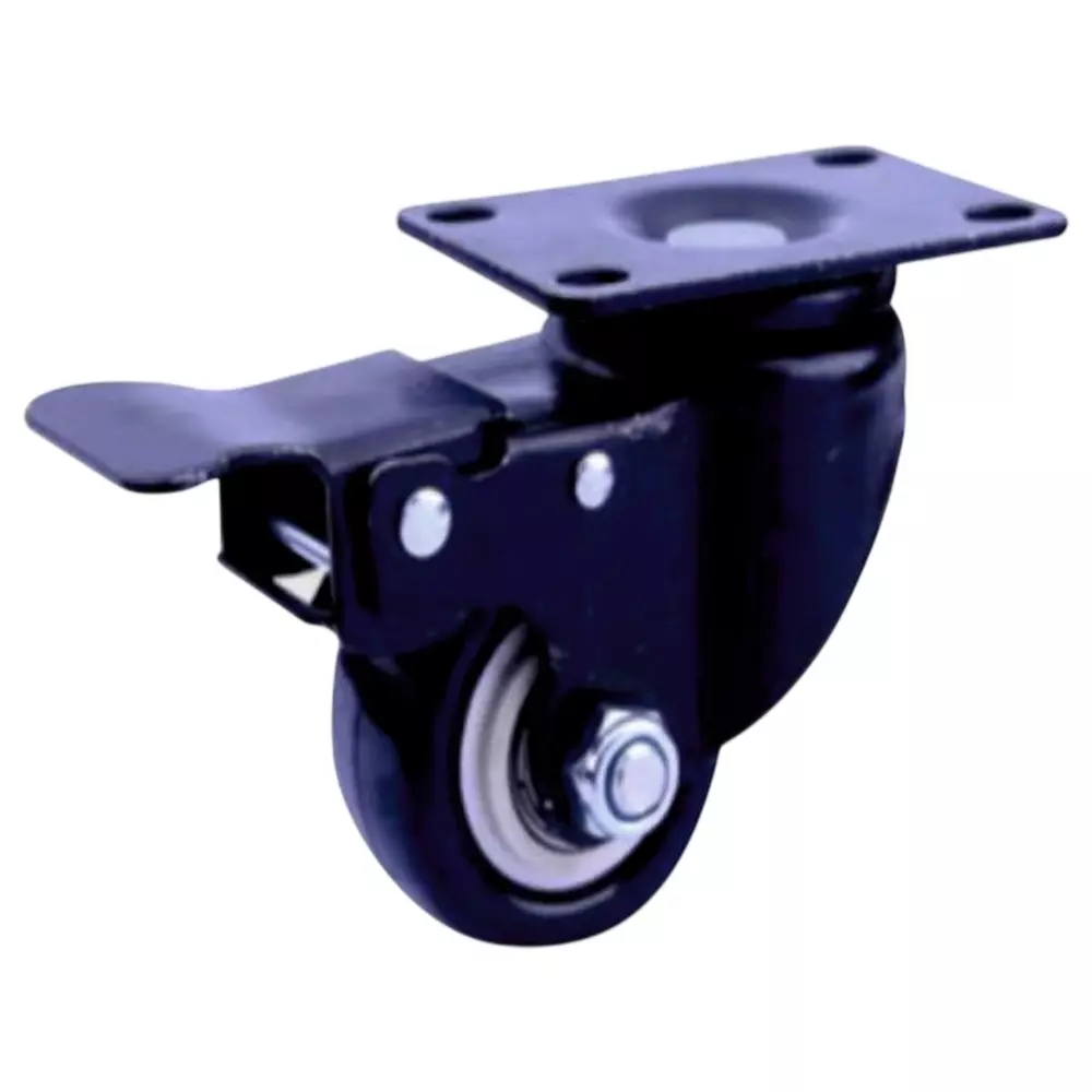 Le CAM Wheel With Brake 51 mm (2 inch) Nylon, Rubber For Flight Case, W002