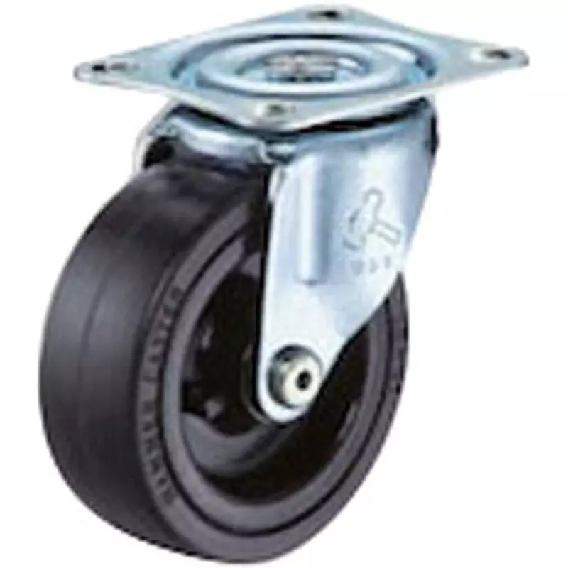 TAKIGEN Pressable Caster Rubber 490N Allowable Loads, K-420G-75-R