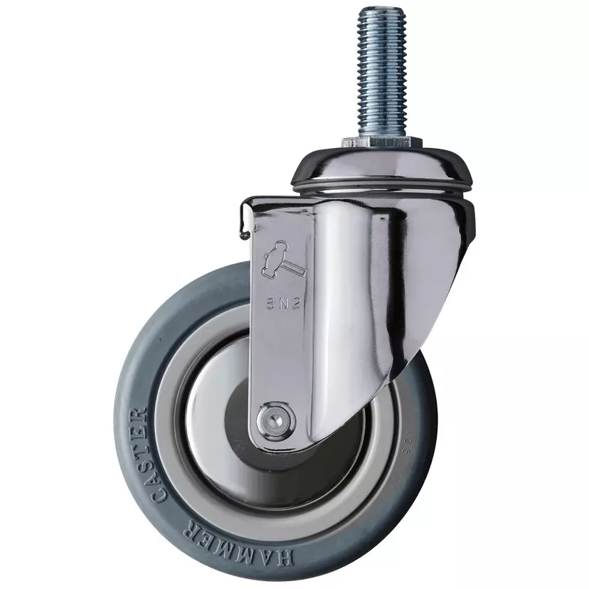 TAKIGEN Heavy Duty Swivel Caster Φ100 mm Wheel Diameter 1000N Allowable Load, K-920MA-100-RB