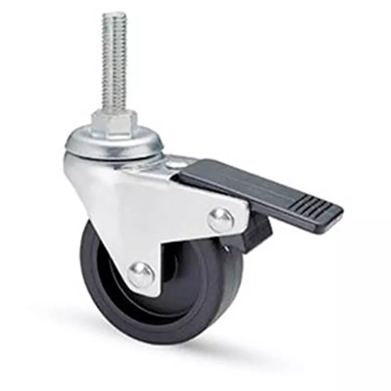 RS PRO Rubber Castor Wheel 100 mm Dia 60 Kg Load Capacity Swivel, 149245