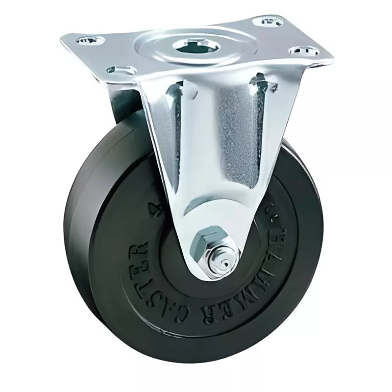 TAKIGEN Swivel Caster Rubber 0.59N Allowable Loads, K-420S-75-R