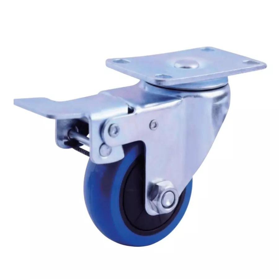 Le CAM Wheel With Brake 76 mm (3 inch) Nylon, Rubber For Flight Case, W003