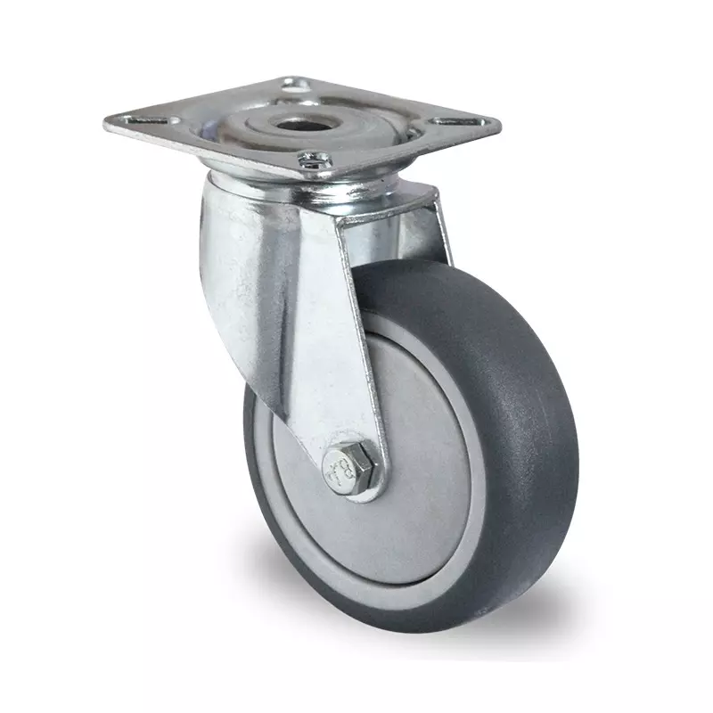 RS PRO Rubber Castor Wheel 75 mm Dia 75 Kg Load Capacity Swivel, 2823638