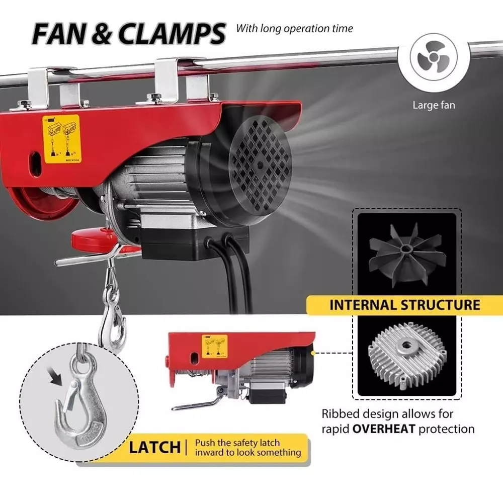 nutronics-1000-kg-load-capacity-2000-w-single-phase-mini-electric-hoist-with-30-m-chain-length-ns-eh