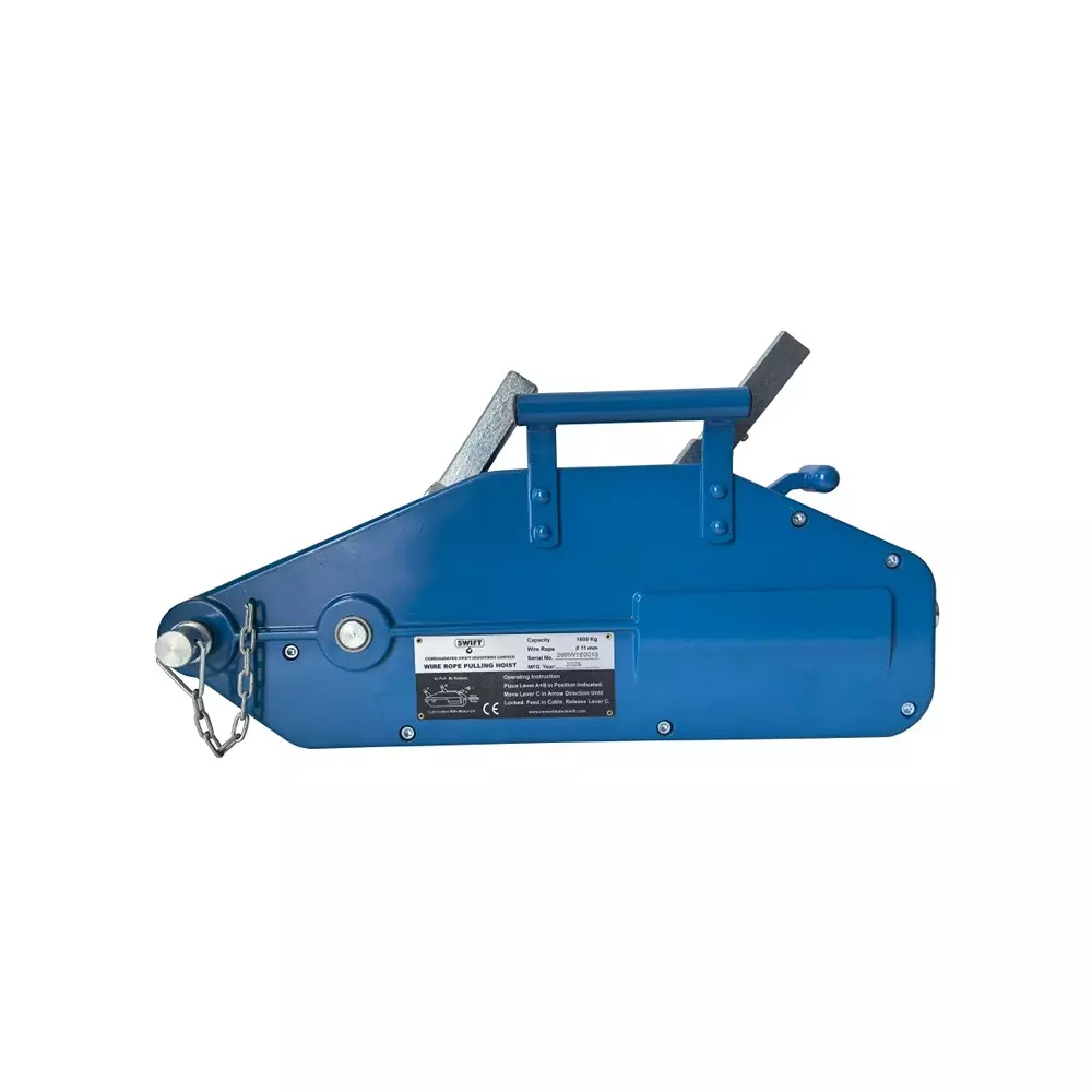 SWIFT Manual Wire Rope Pulling Hoist 1600 Kg (1.6 Ton) Capacity 11 mm Rope Dia Horizontal Pulling