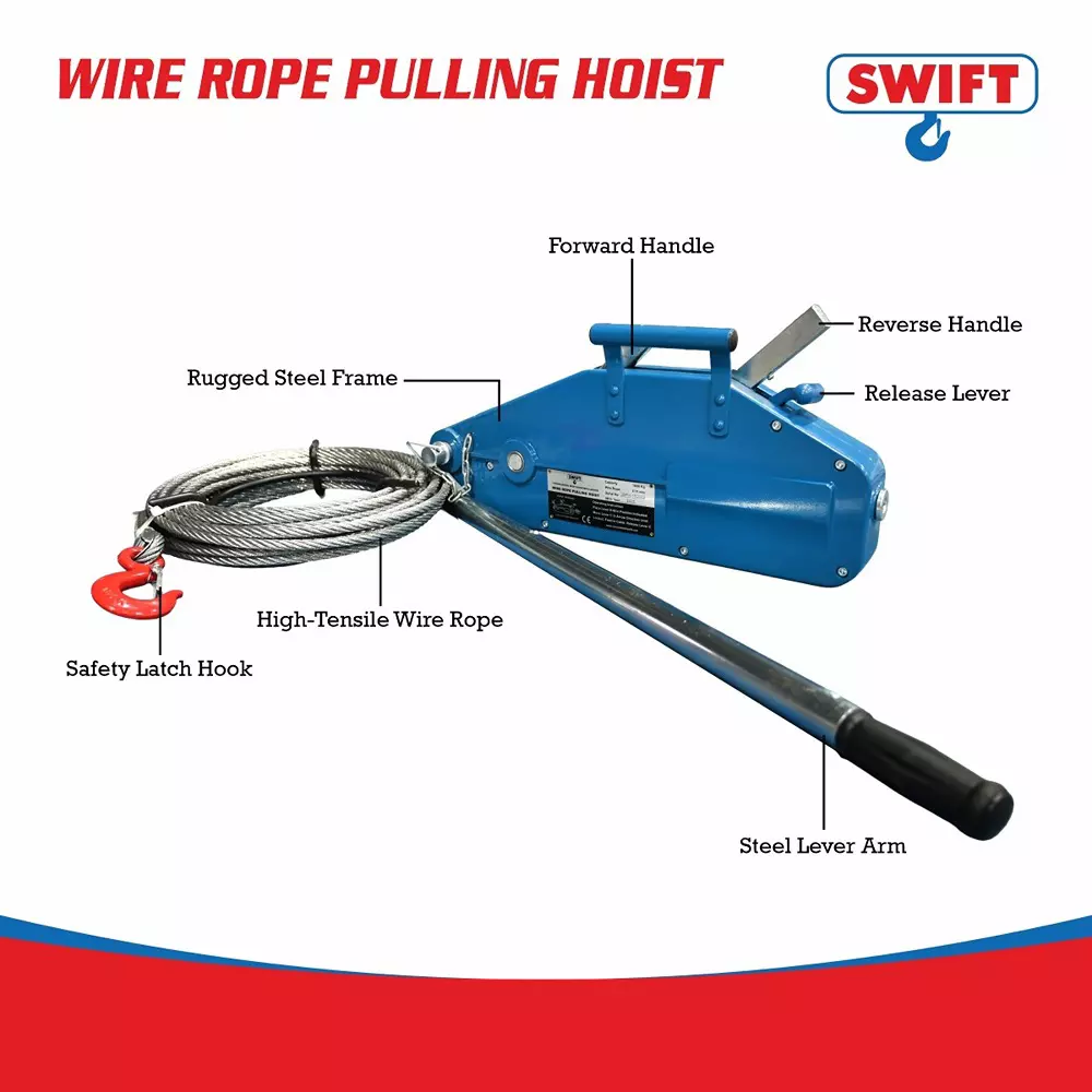 swift-manual-wire-rope-pulling-hoist-1600-kg-16-ton-capacity-11-mm-rope-dia-horizontal-pulling