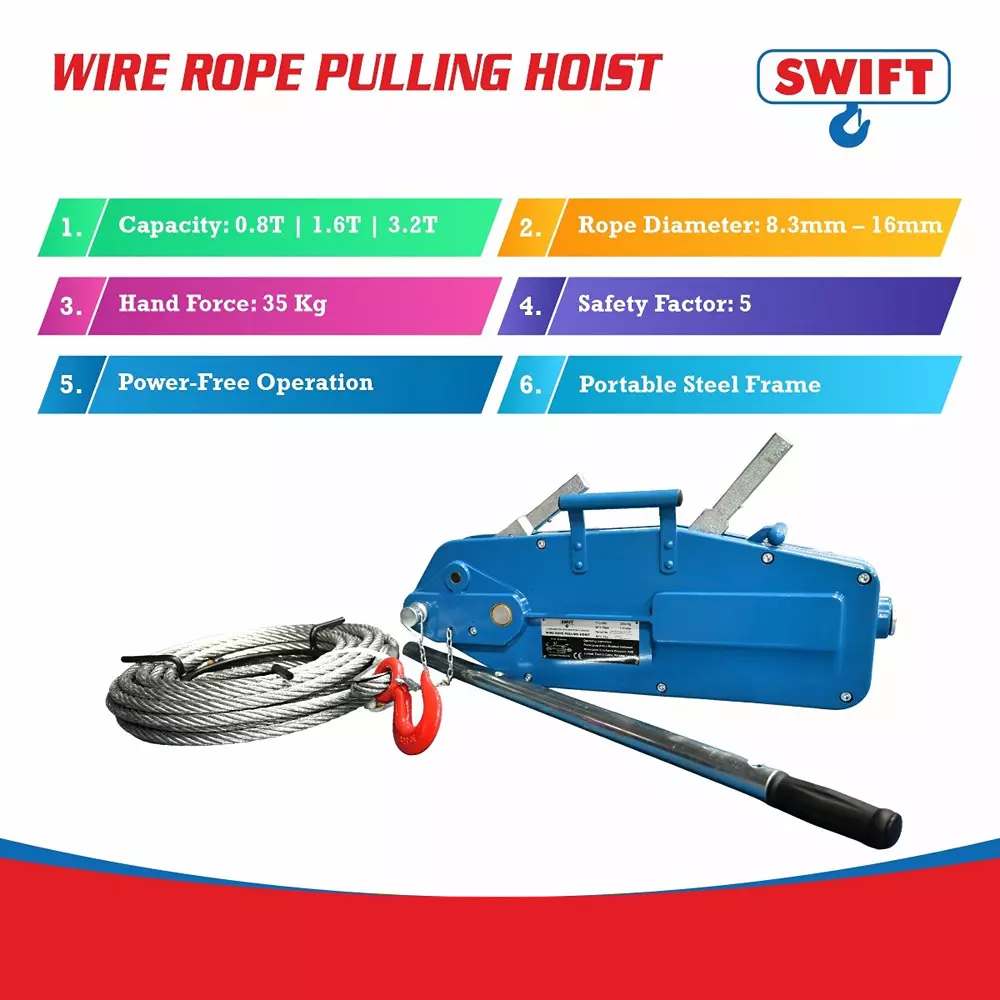 swift-manual-wire-rope-pulling-hoist-3200-kg-32-ton-capacity-20-m-rope-length-horizontal-pulling