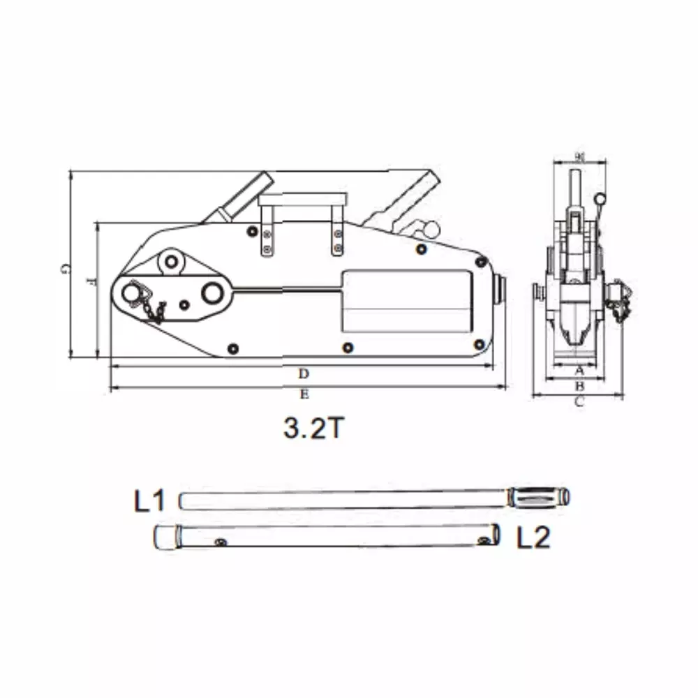 swift-manual-wire-rope-pulling-hoist-3200-kg-32-ton-capacity-16-mm-rope-length-horizontal-pulling