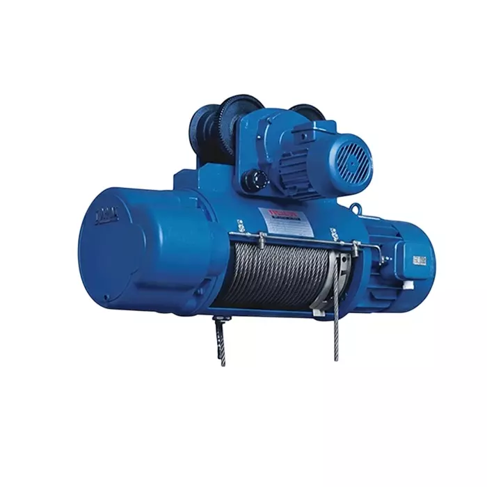 UTC CD1 Wire Rope Hoist With Trolley 3 Ton (3000 Kg) Load Capacity, 1.5 HP Motor Power and 8 MPM Lifting Speed