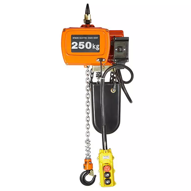 hitachi-250-kg-load-capacity-electric-chain-hoist-3-m-standard-lift-10-25-mmin-hosting-speed-14ln