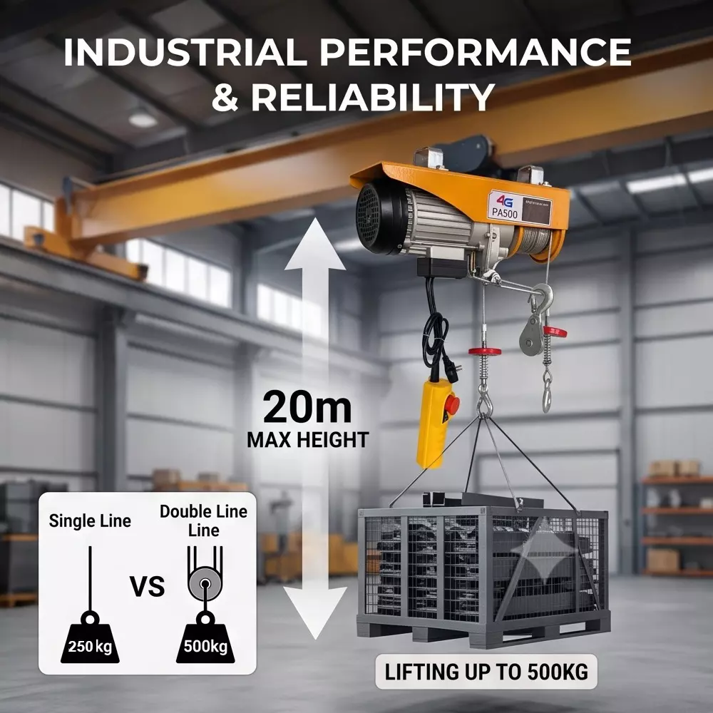 4g-laminates-140-hp-500-kg-lifting-capacity-electric-mini-electric-hoist