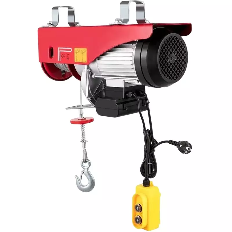 Nutronics Mini Electric Wire Rope Hoist Winch Copper Winding 3 HP Motor Power 1200 Kg Load Capacity without Trolley for Industrial Purpose, ‎NS-EH 1200X20