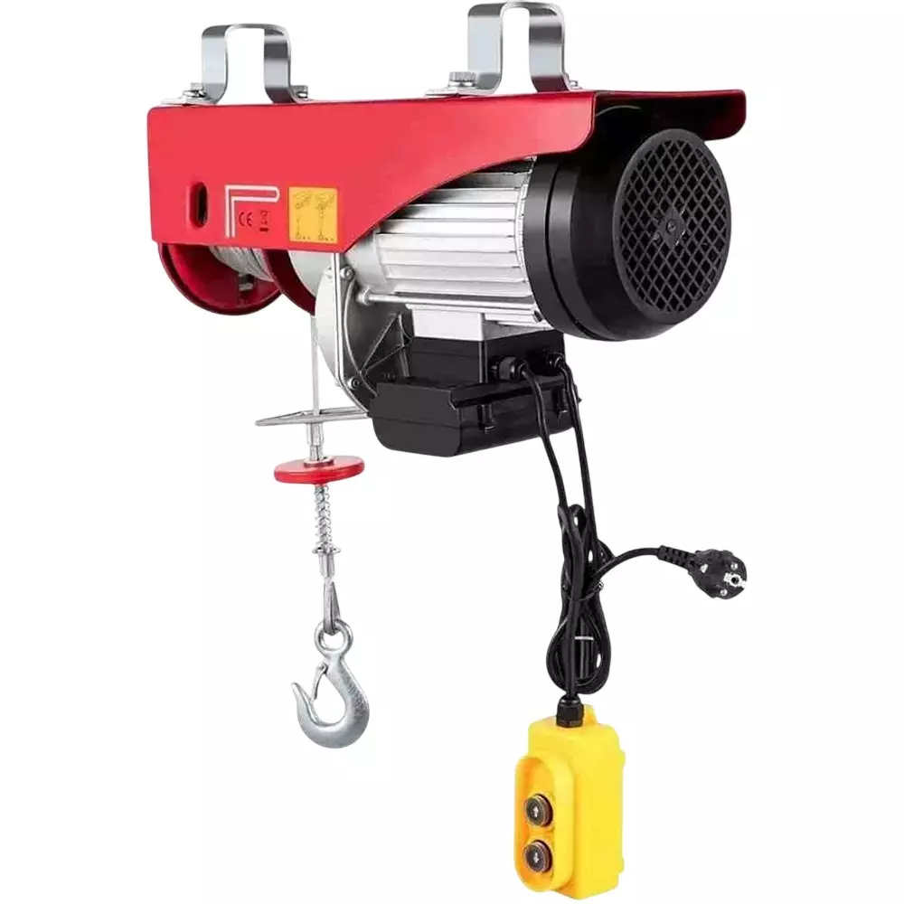 Hartley Mini Electric Wire Rope Hoist Winch Copper Winding 650 W Motor Power 300 Kg Load Capacity for Industrial Purpose, ‎NS-EH 300X20