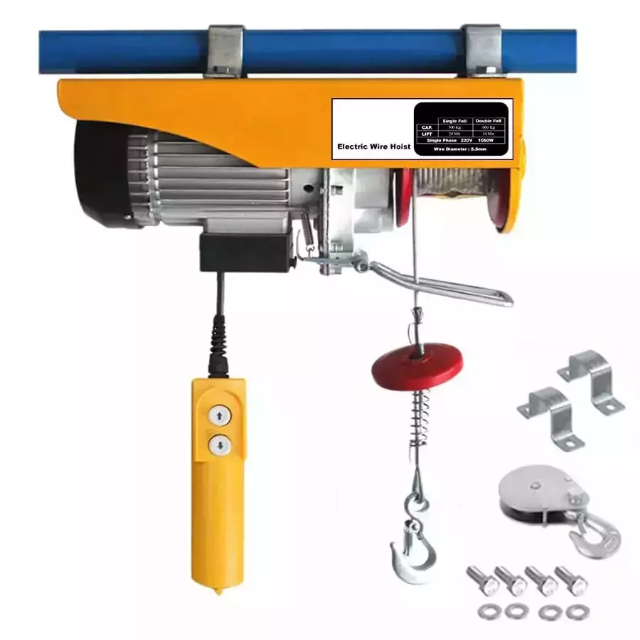 hartley-mini-electric-wire-rope-hoist-winch-copper-winding-1020-w-motor-power-500-kg-load-capacity-for-industrial-purpose-ns-eh-500x20