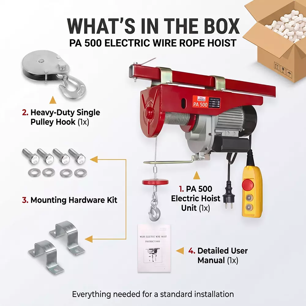 fulcrum-1050w-mini-electric-wire-rope-hoist-pa-500