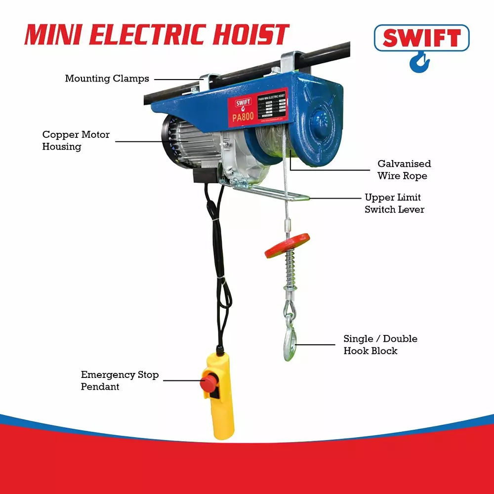 swift-12-m-wire-rope-mini-electric-hoist-load-capacity-single-hook-400kg-double-hook-800kg-pa-800
