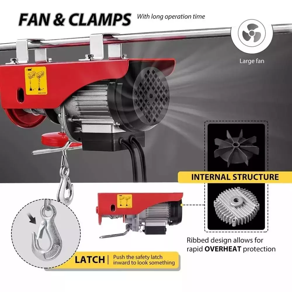 hartley-mini-electric-wire-rope-hoist-winch-copper-winding-1350-w-motor-power-800-kg-load-capacity-for-industrial-purpose-ns-eh-800x20