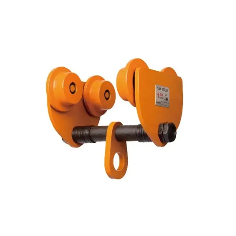 Crown Power Pull Push Trolley 2 Ton Lifting Capacity and Mild Steel Powder Coated Finish