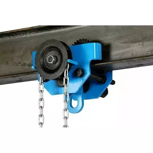 Crown Power Geared Travelling Trolley 1000 Kg (1 Ton) Load Capacity 3 m Chain Length Steel