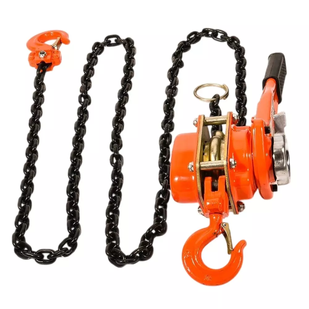 Hartley Heavy Duty Ratchet Lever Block Chain Hoist 3 Ton Load Capacity with 3 m Standard Lift Chain, ‎NS RCB-3 Ton