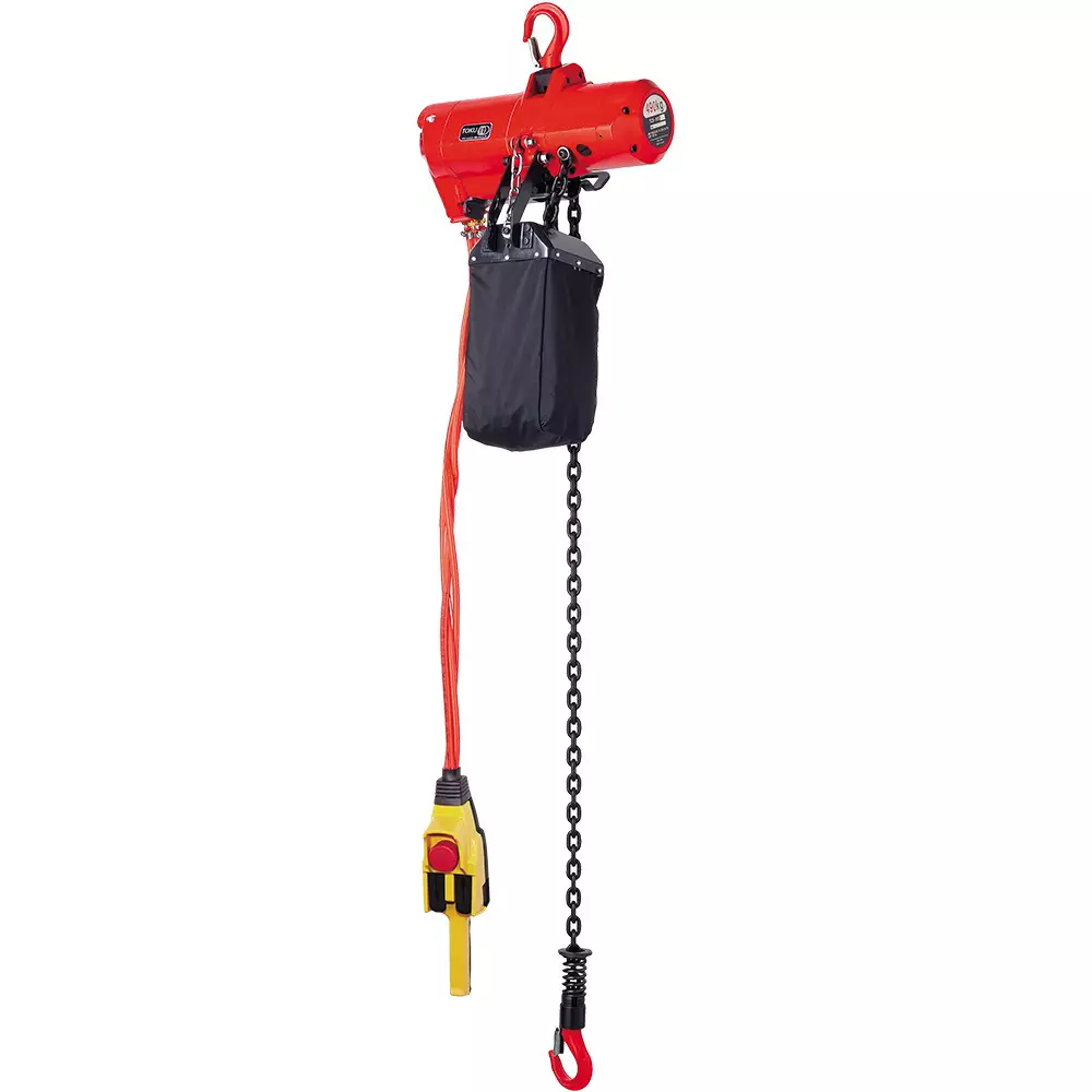 Toku Air Hoist with Chain & Basket 1.7 m³/min Air Consumption 500 Kg Lifting Capacity, TCS-500PE(6M)