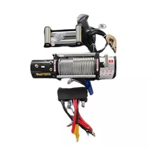 Boltz Corporation Battery Operated Winch 6.5 HP Motor 12 V Voltage with 15 m Wire Rope, TI-C2-10955