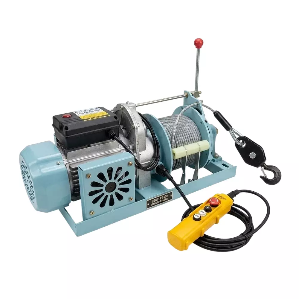 Opel Select Clutch Winch with Wire Rope 40 m Wire Rope 1 Ton (1000 Kg) Load Capacity for Industrial Use, MZ34687