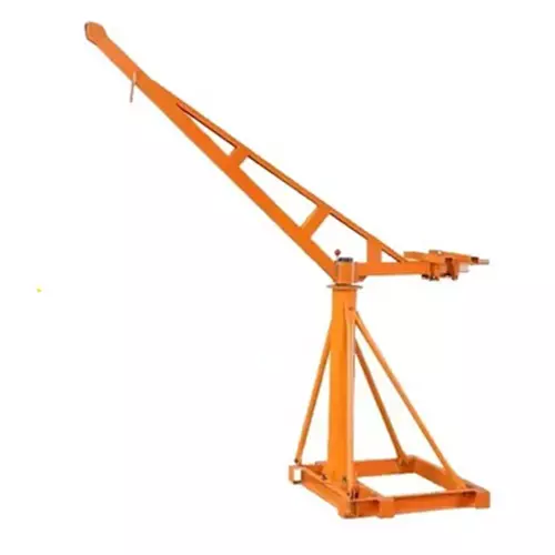 Crown Power 55 Kg Mini Crane Frame 500 Kg (0.5 Ton) Load Capacity with 3 HP Electric Clutch Winch 100% Copper Winding