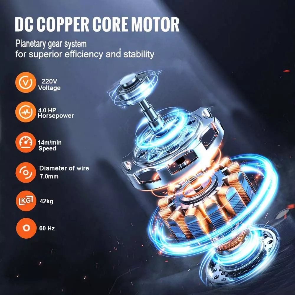 Voltz Electric Winch with 1.5 Ton Lifting Capacity and 30 m Rope Length, CD-K1-1500KG