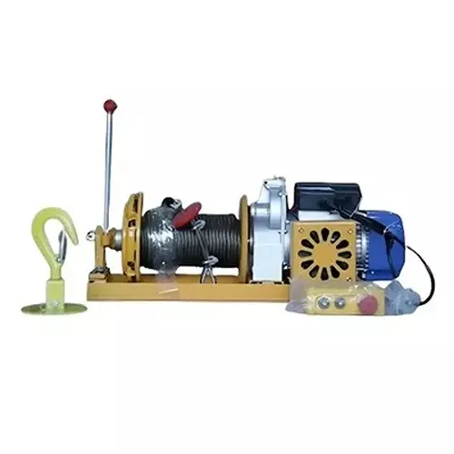 Crown Power Electric Clutch Winch 1000 Kg (1 Ton) Load Capacity 100% Copper Winding 5 HP with 40 m Rope