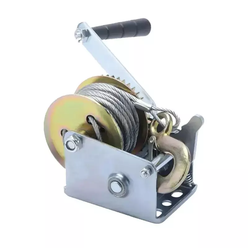 GENERIC Manual Hand Winch 4 mm Rope Diameter and 8 m Length 363 Kg Load Capacity, TI-K8-23883