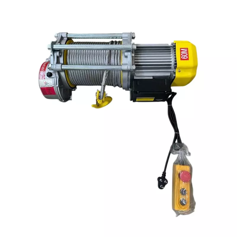Crown Power Electric Winch 1 Ton (1000 Kg) Capacity 60 m Rope Length 8 mm Rope Diameter