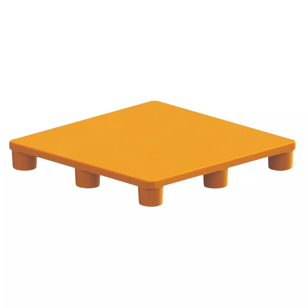 Swift Technoplast Top Plain Pallet 4 Way Heavy Duty UV Food Grade Polyethylene Orange, SIP-R4-1111