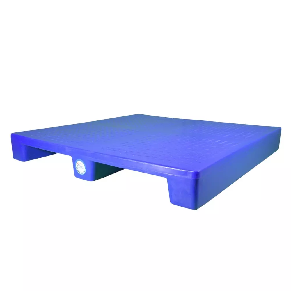 Swift Technoplast Anti Skid Industrial Pallet 2 Way Heavy Duty UV Food Grade Polyethylene Blue, SIP-H2-1212
