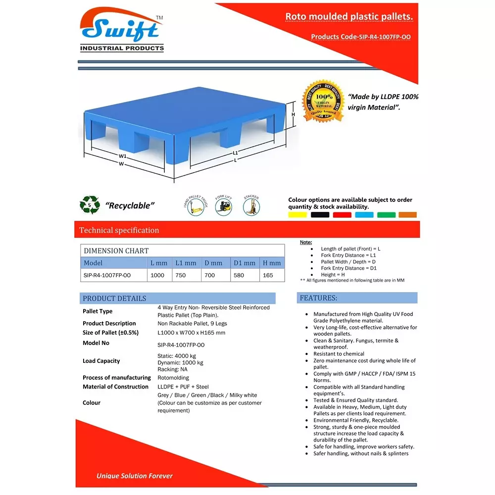 swift-technoplast-4-way-entry-non-reversible-industrial-plastic-pallets-1000x700x165-mm-sip-r4-1007fp