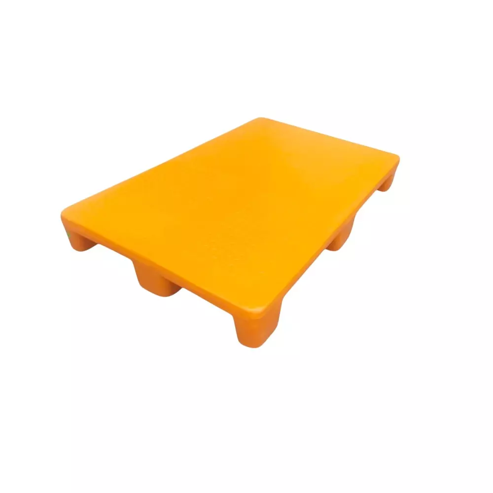 Swift Technoplast H Series Non Reversible Plastic Pallet 4 Way Heavy Duty UV Food Grade Polyethylene Orange, SIP-H4-1208