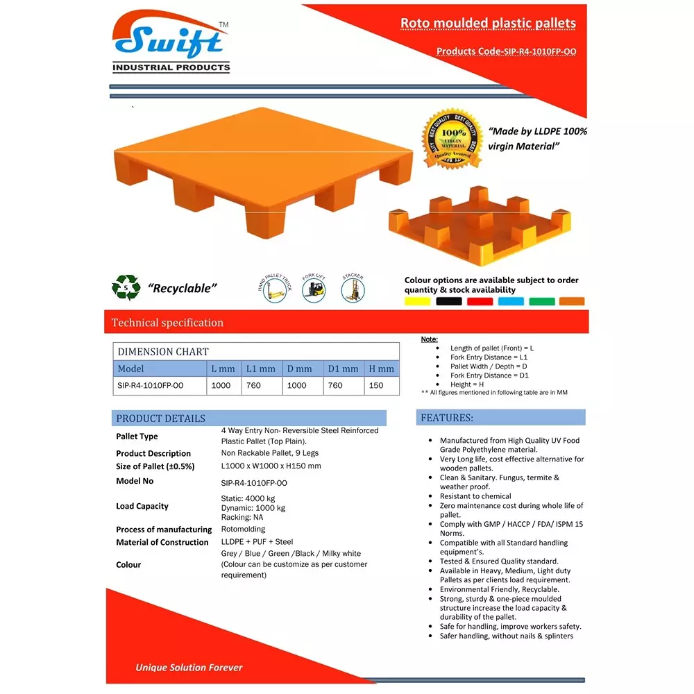 swift-technoplast-4-way-entry-lldpe-industrial-plastic-pallets-1000x1000x150-mm-sip-r4-1010fp