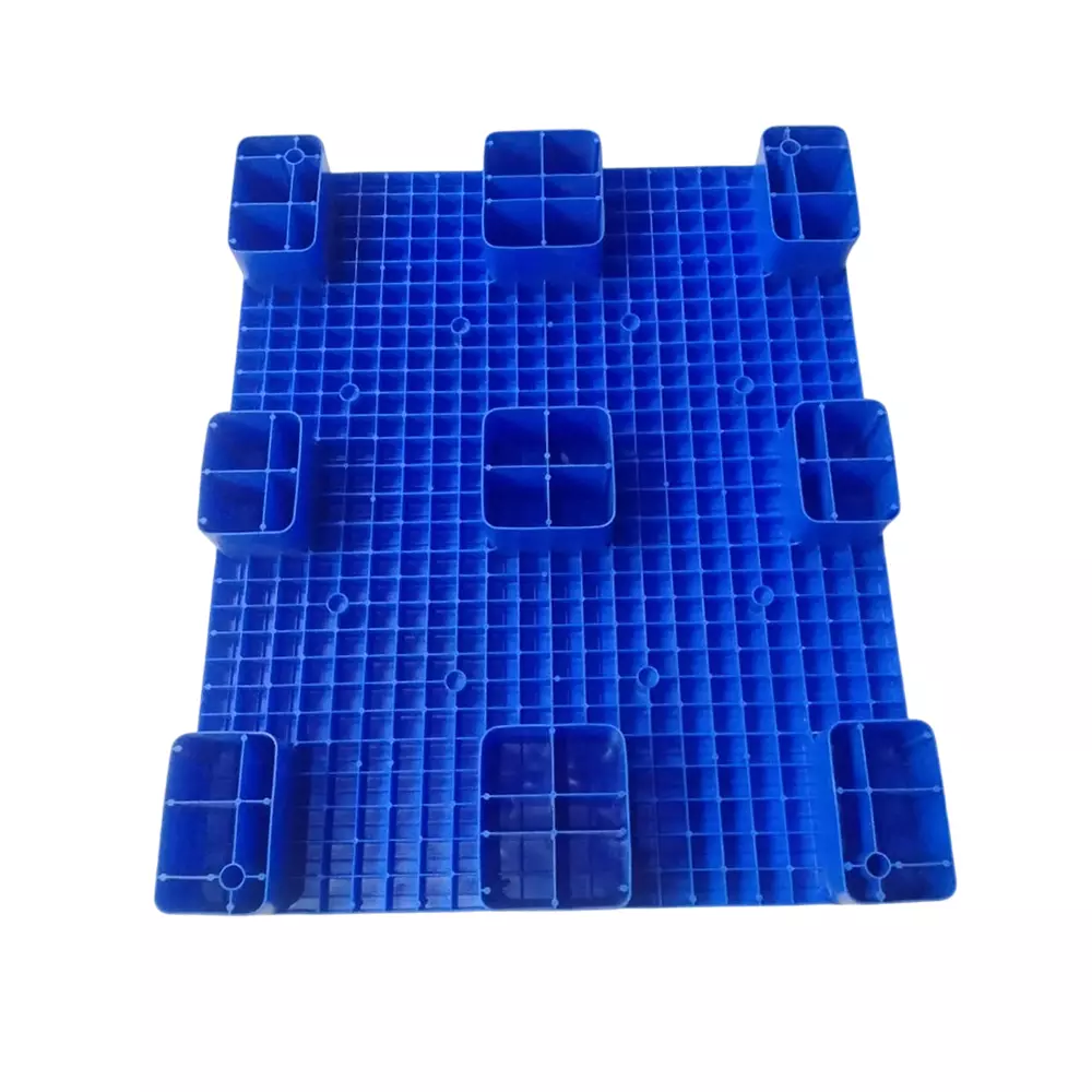 SALH 1200(L) × 1000(W) × 130(H) mm Blue HDPE Closed Top Heavy Pallet, SIP1210130 CTH