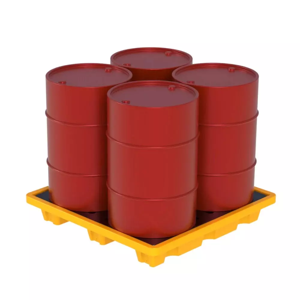 swift-technoplast-spill-containment-pallet-four-drum-polyethylene-1300x1300x200-mm-dscp-sl4-1313