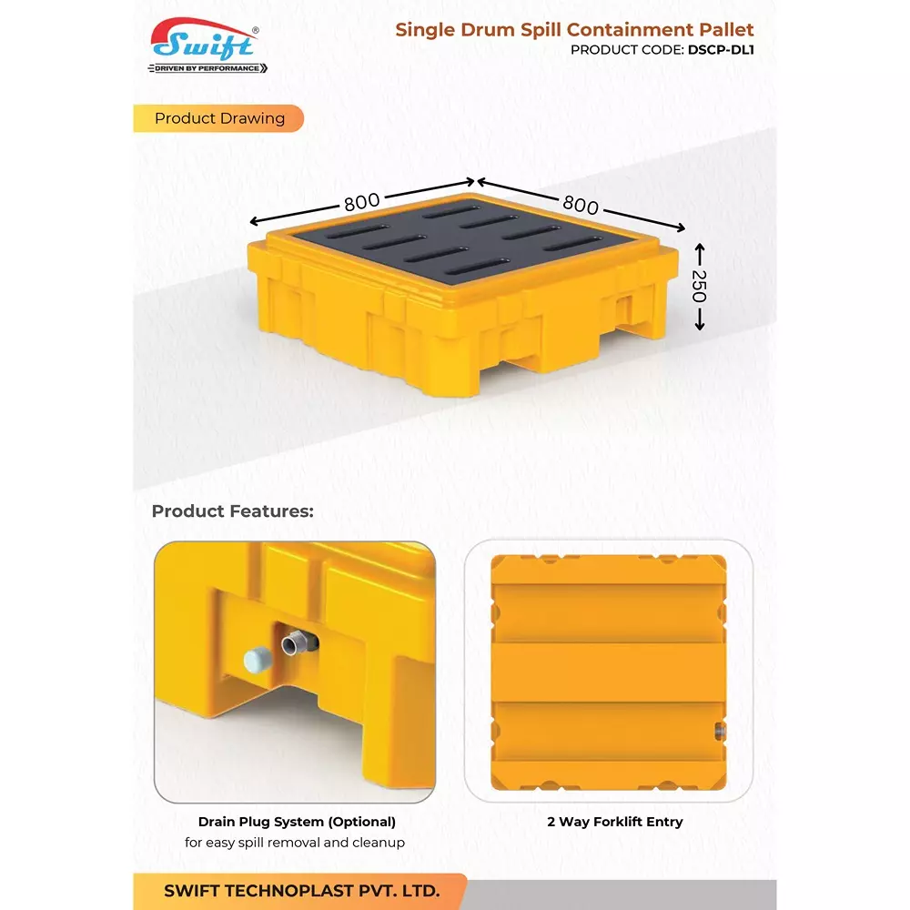 swift-technoplast-spill-containment-pallet-single-drum-polyethylene-800x800x250-mm-dscp-dl1