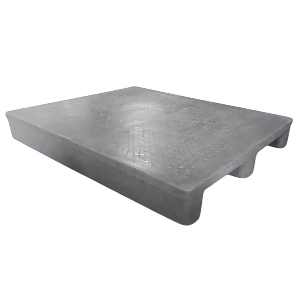 Swift Technoplast H Series Industrial Pallet 2 Way Heavy Duty UV Food Grade Polyethylene Grey, SIP-H2-1210